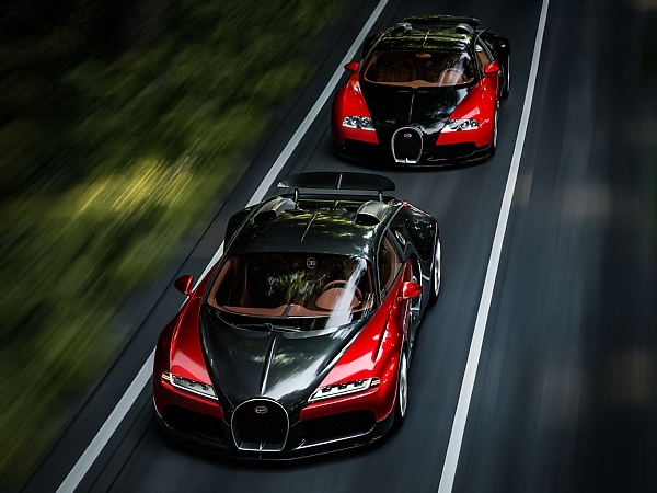 Bugatti Veyron Poses With One-off Chiron Super Sport-based “F.K.P. Hommage” (Photos)