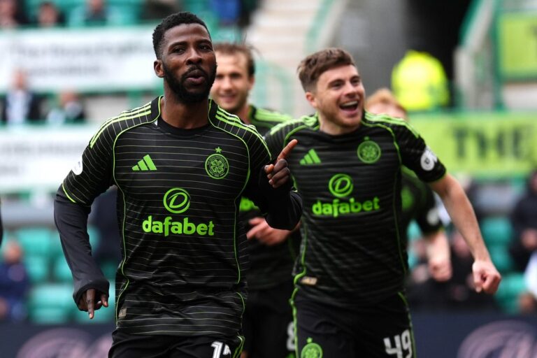 Kelechi Iheanacho keeps Celtic in title chase with victory over 10-man Hibs
