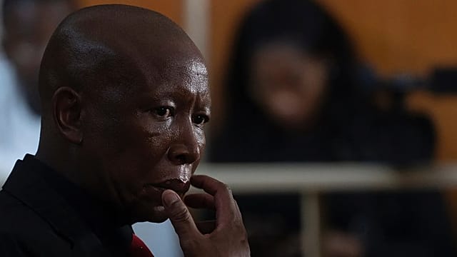 South African opposition leader sentenced to five years in jail for firing gun